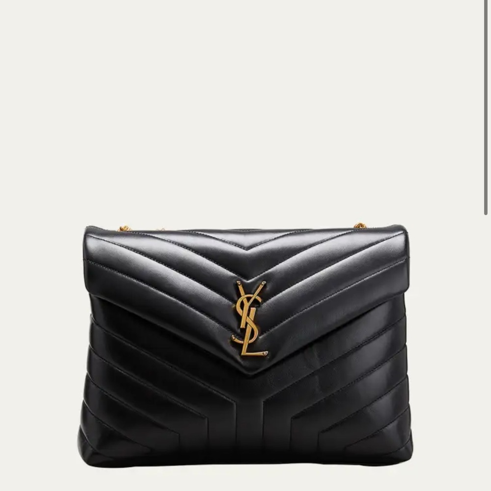 Saint Laurent Women's Loulou Medium Quilted Leather Shoulder Bag